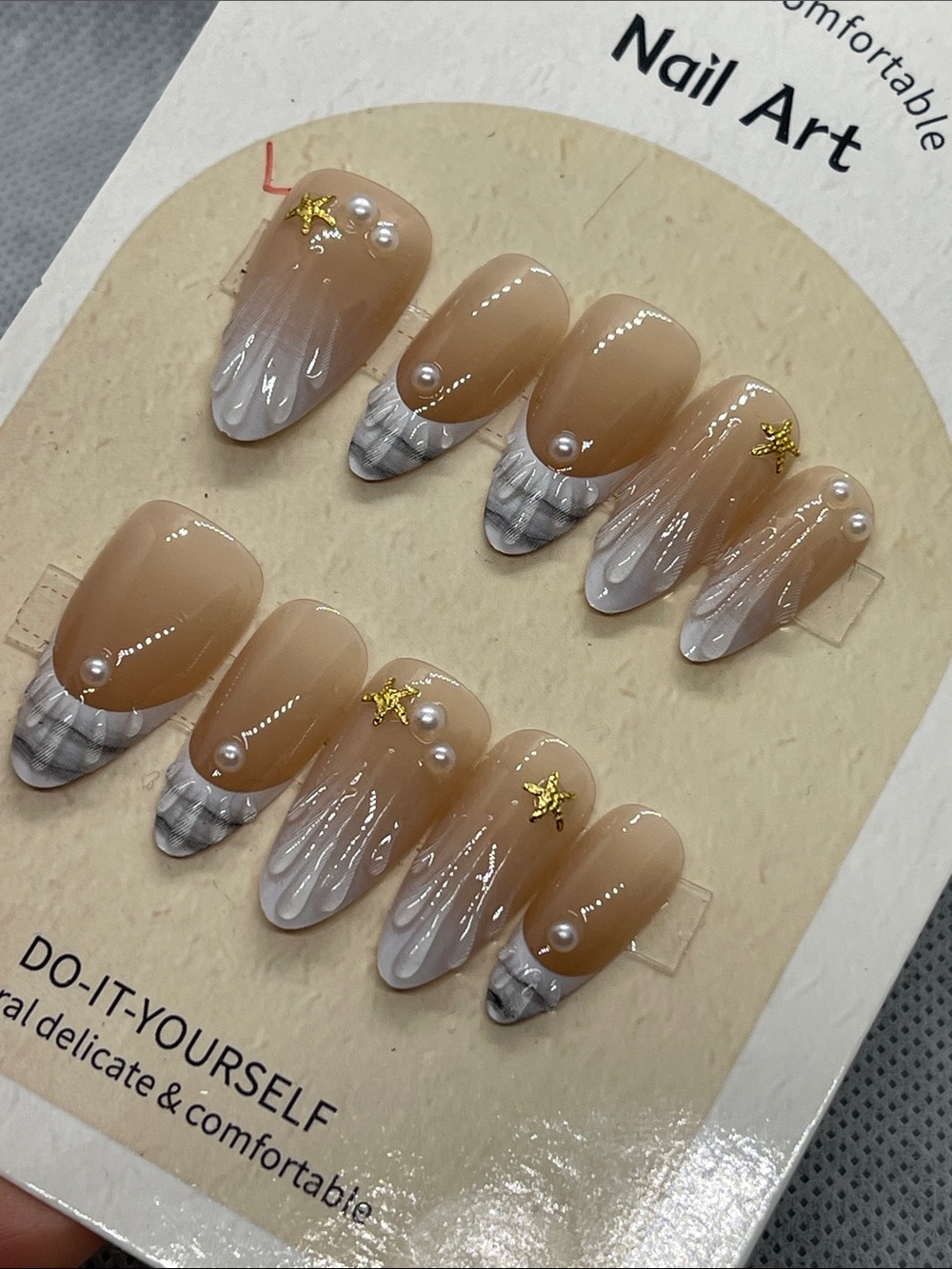L size press on nails